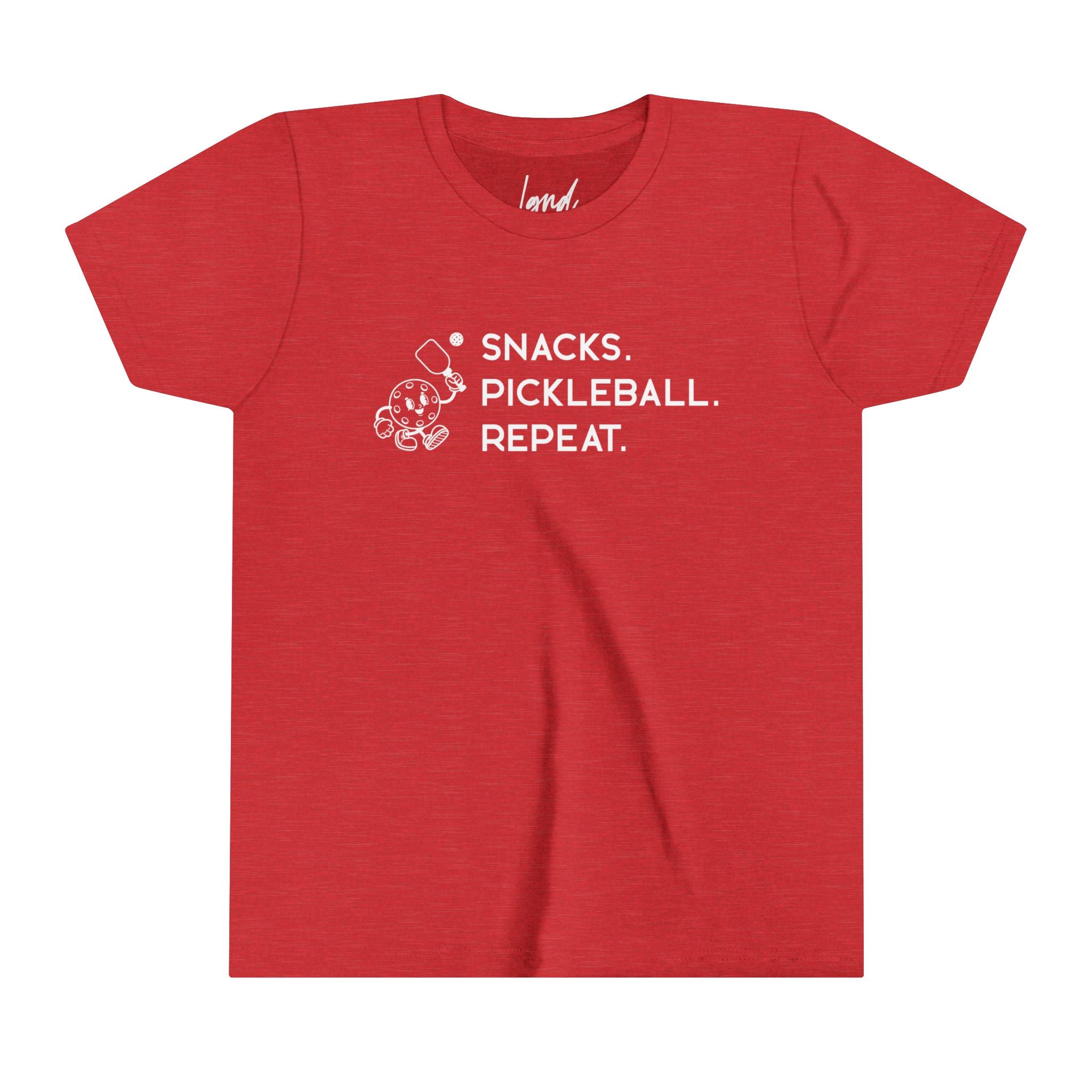 Snacks. Pickleball. Repeat. Youth Tee