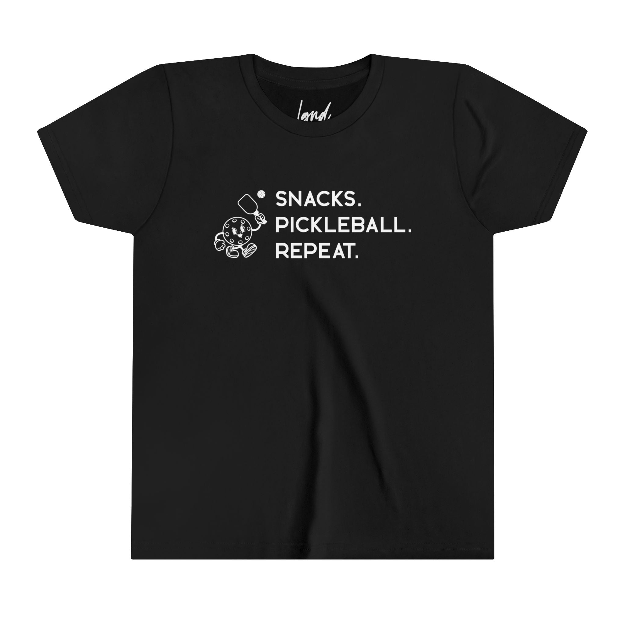 Snacks. Pickleball. Repeat. Youth Tee