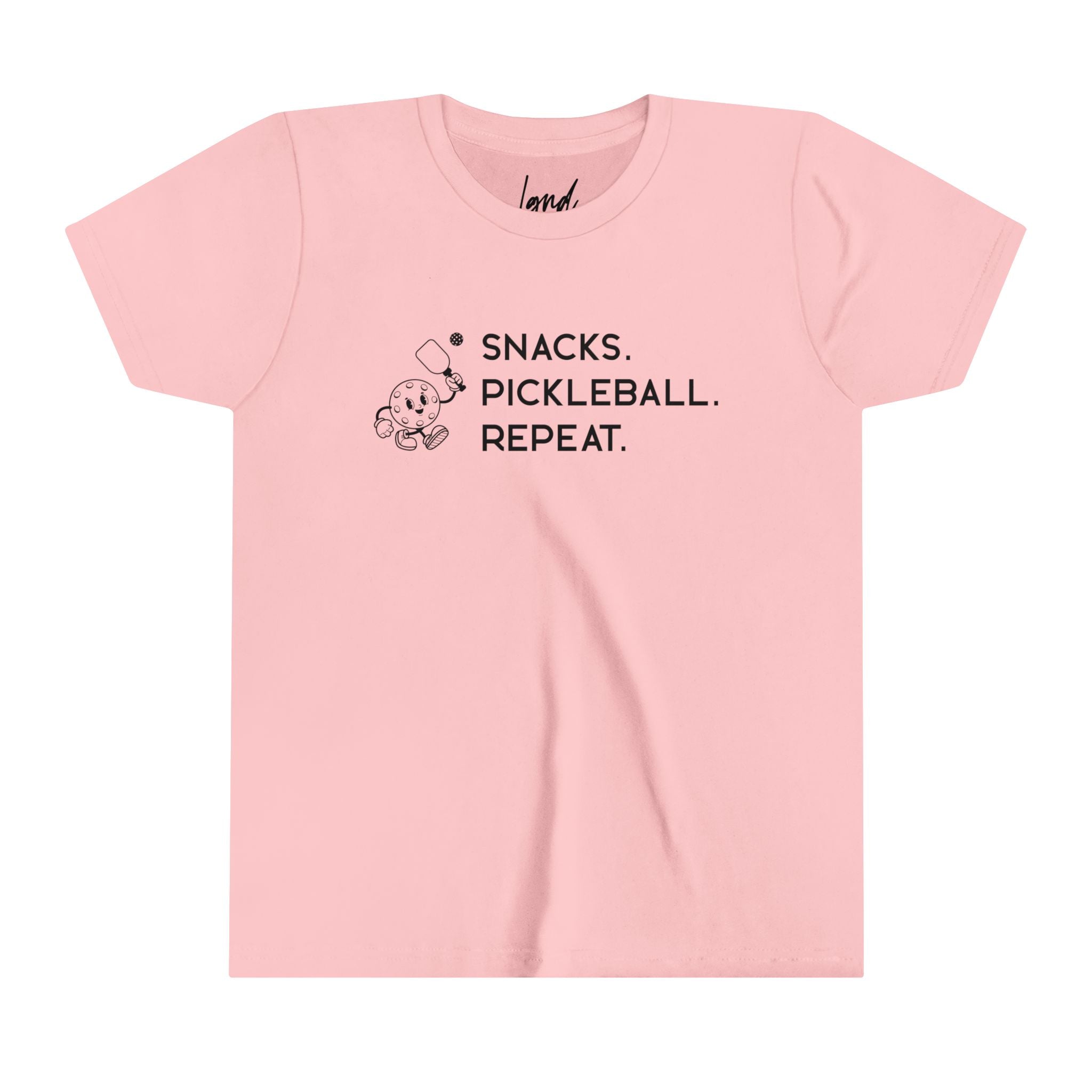 Snacks. Pickleball. Repeat. Youth Tee