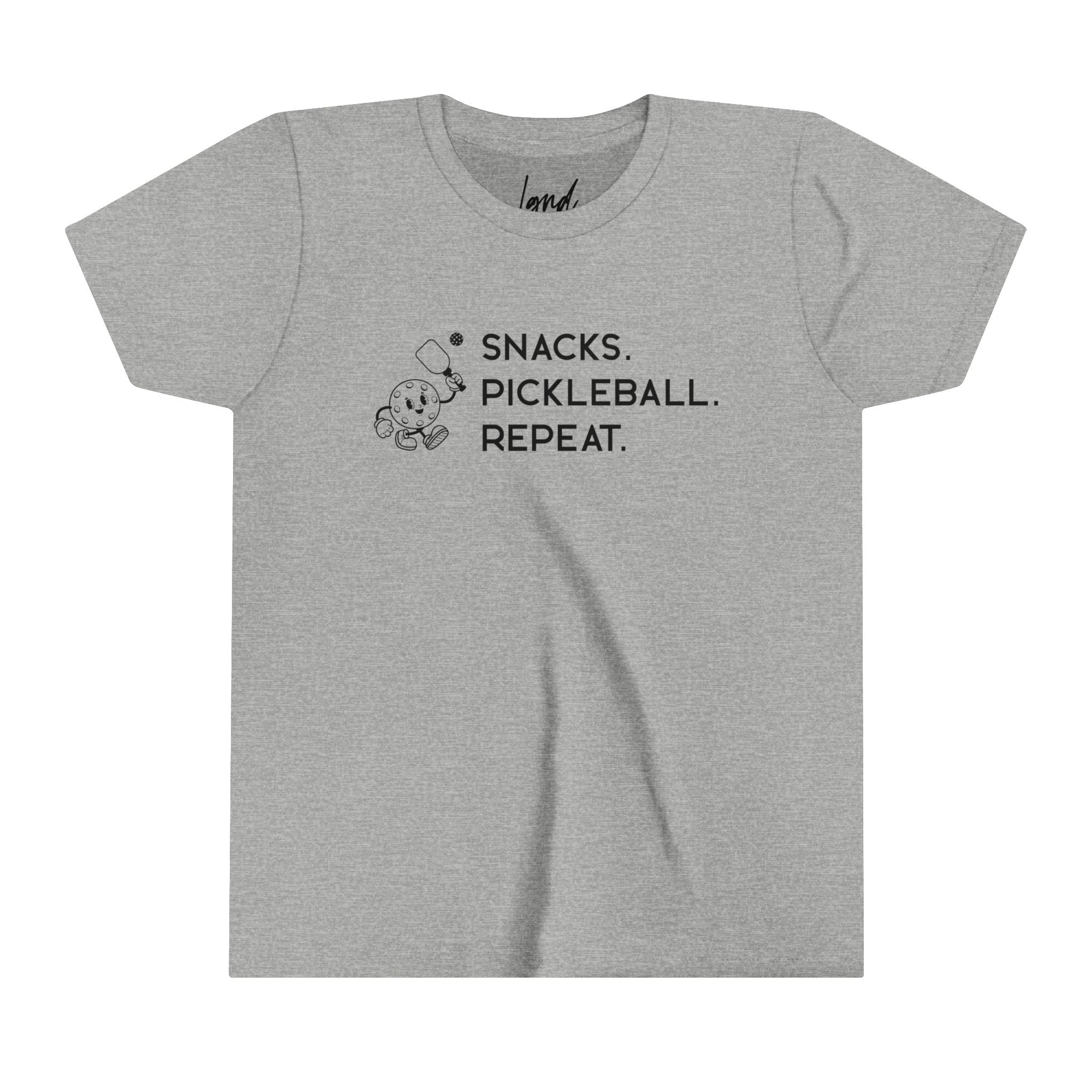 Snacks. Pickleball. Repeat. Youth Tee