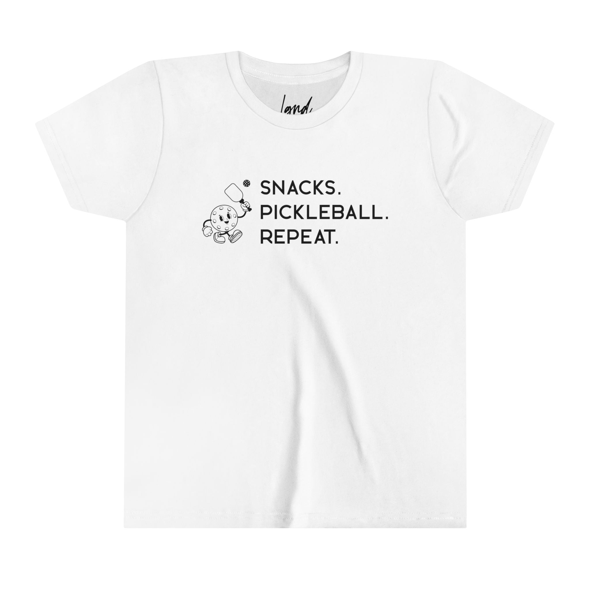 Snacks. Pickleball. Repeat. Youth Tee