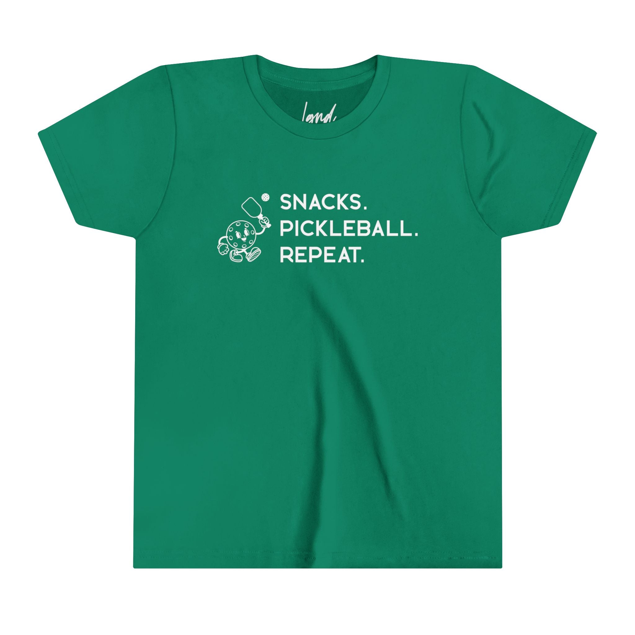 Snacks. Pickleball. Repeat. Youth Tee