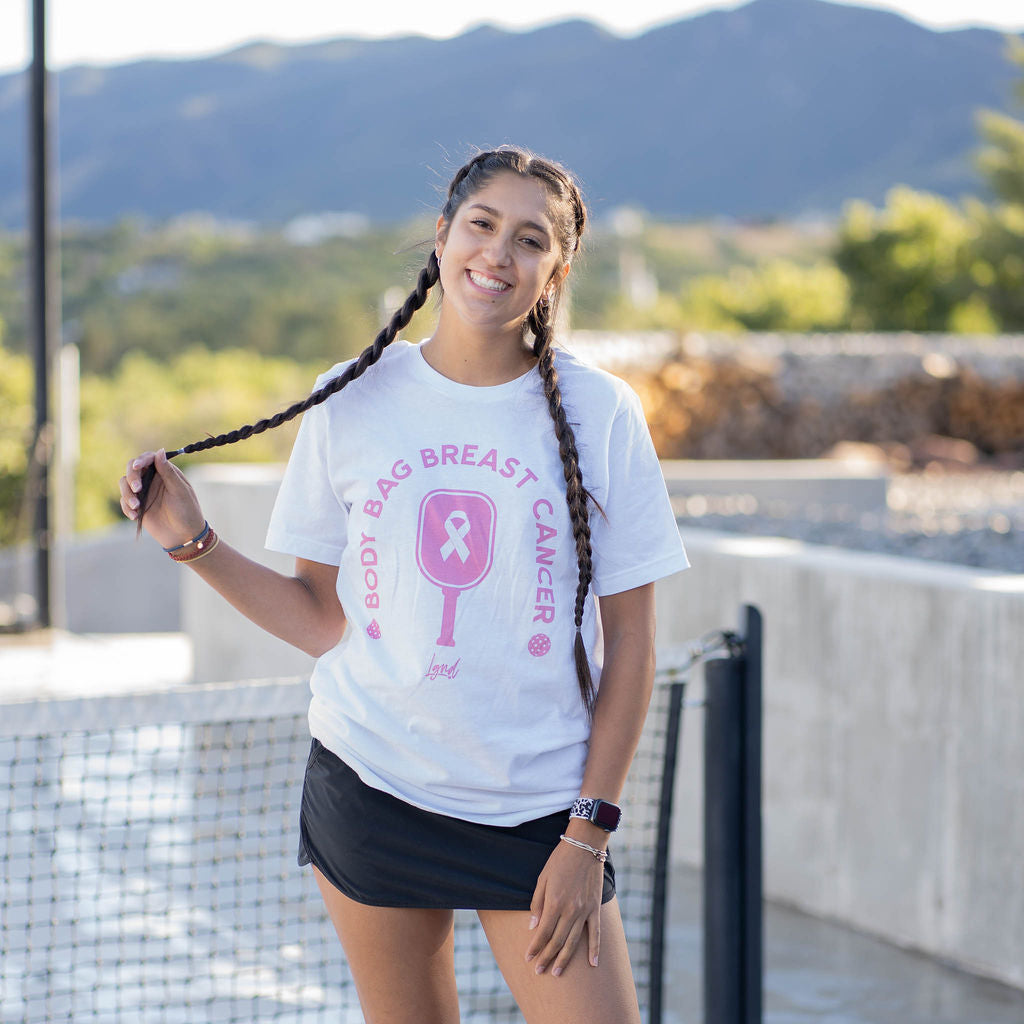 Body Bag Breast Cancer Paddle Tee