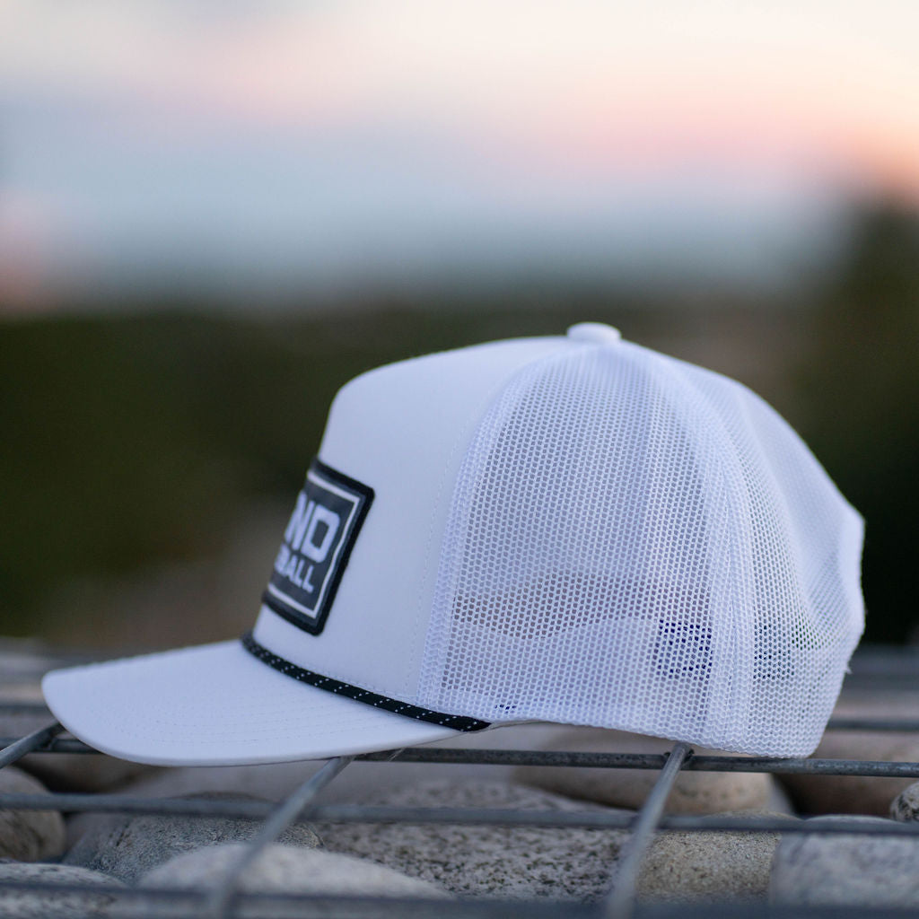 Lifestyle Trucker Snapback Hat - White