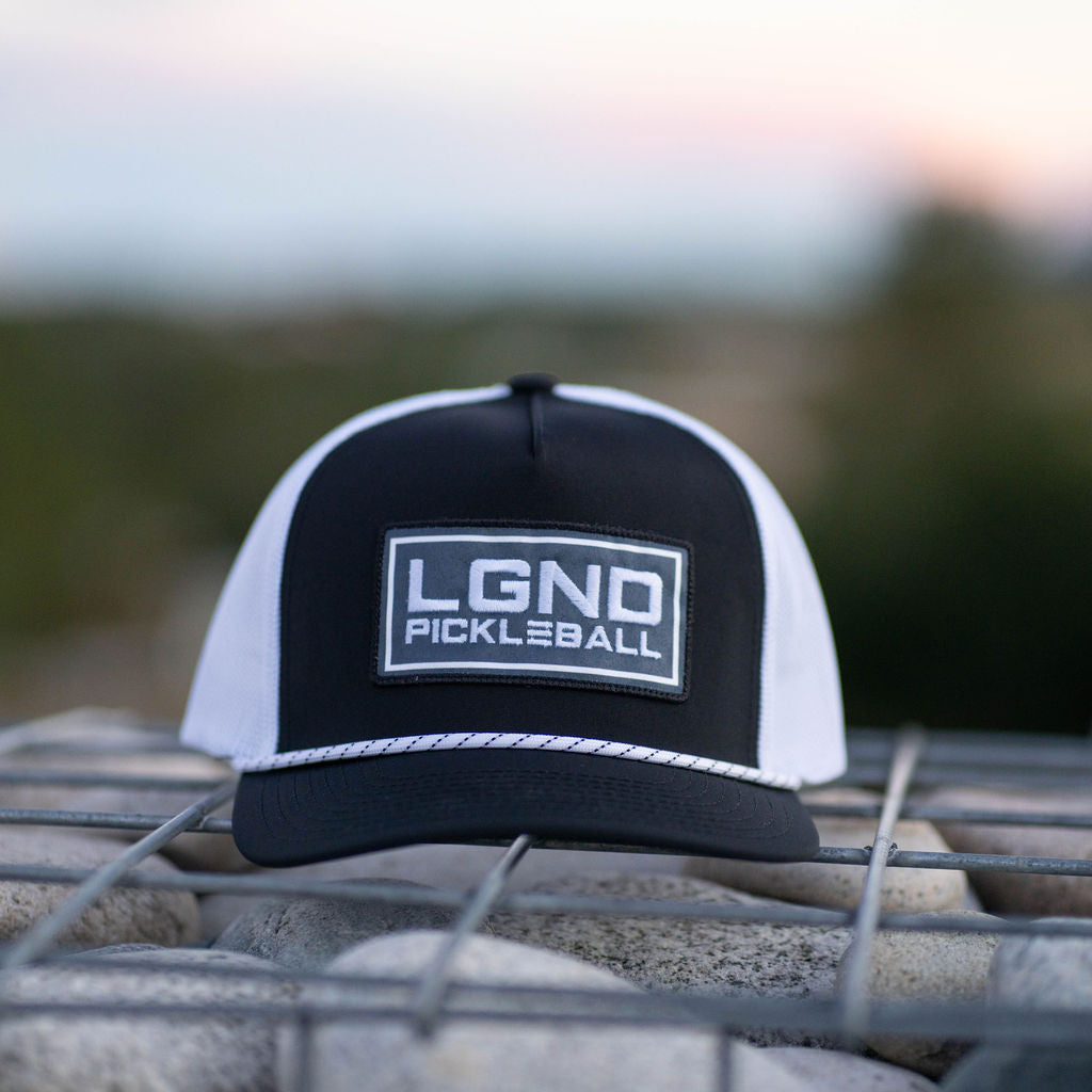 Lifestyle Trucker Snapback Hat - Black/White