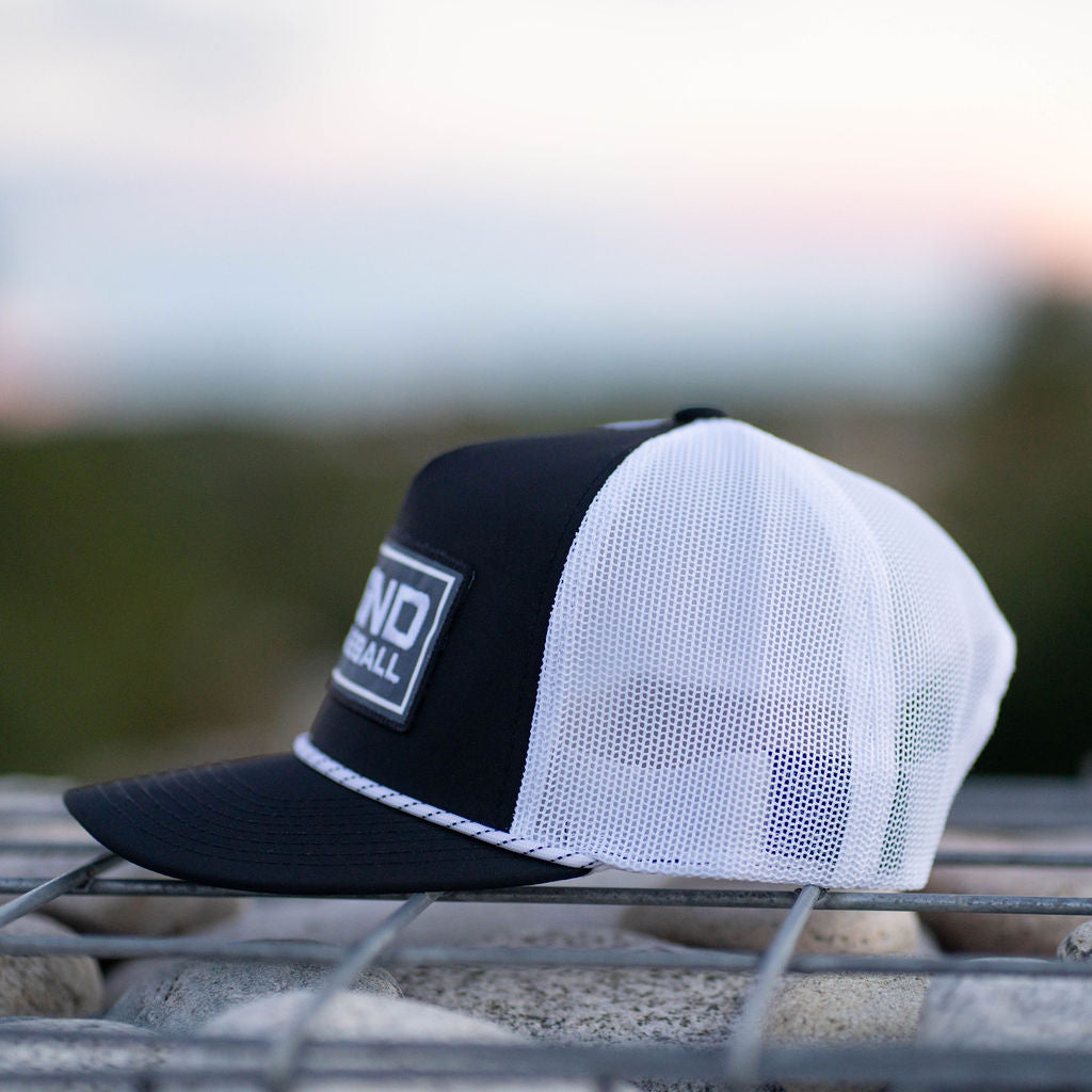 Lifestyle Trucker Snapback Hat - Black/White