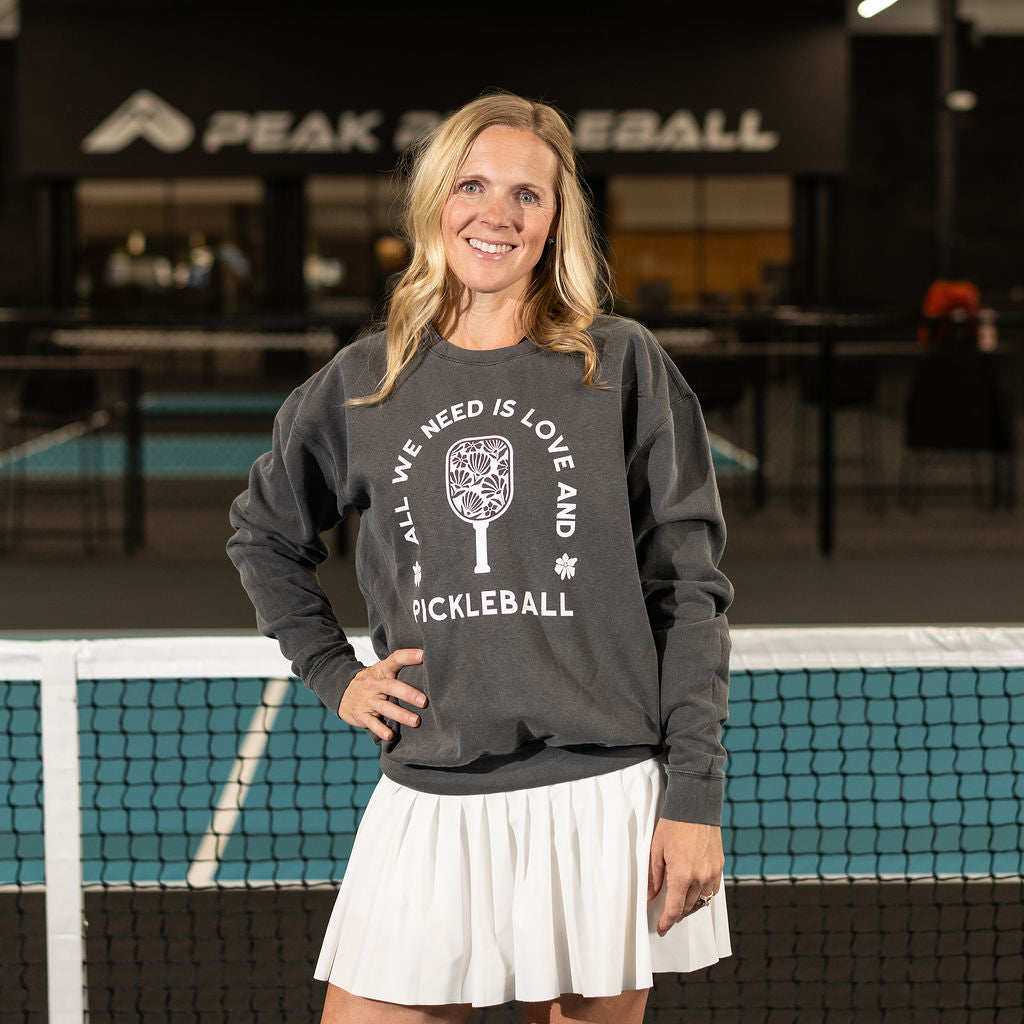 All We Need Is Love & Pickleball Sweatshirt