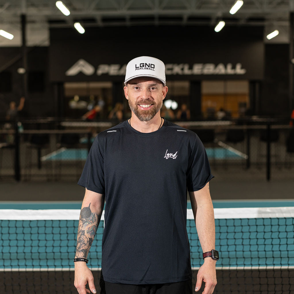 Men's Performance Pickleball Shirt - LGND Cursive Logo