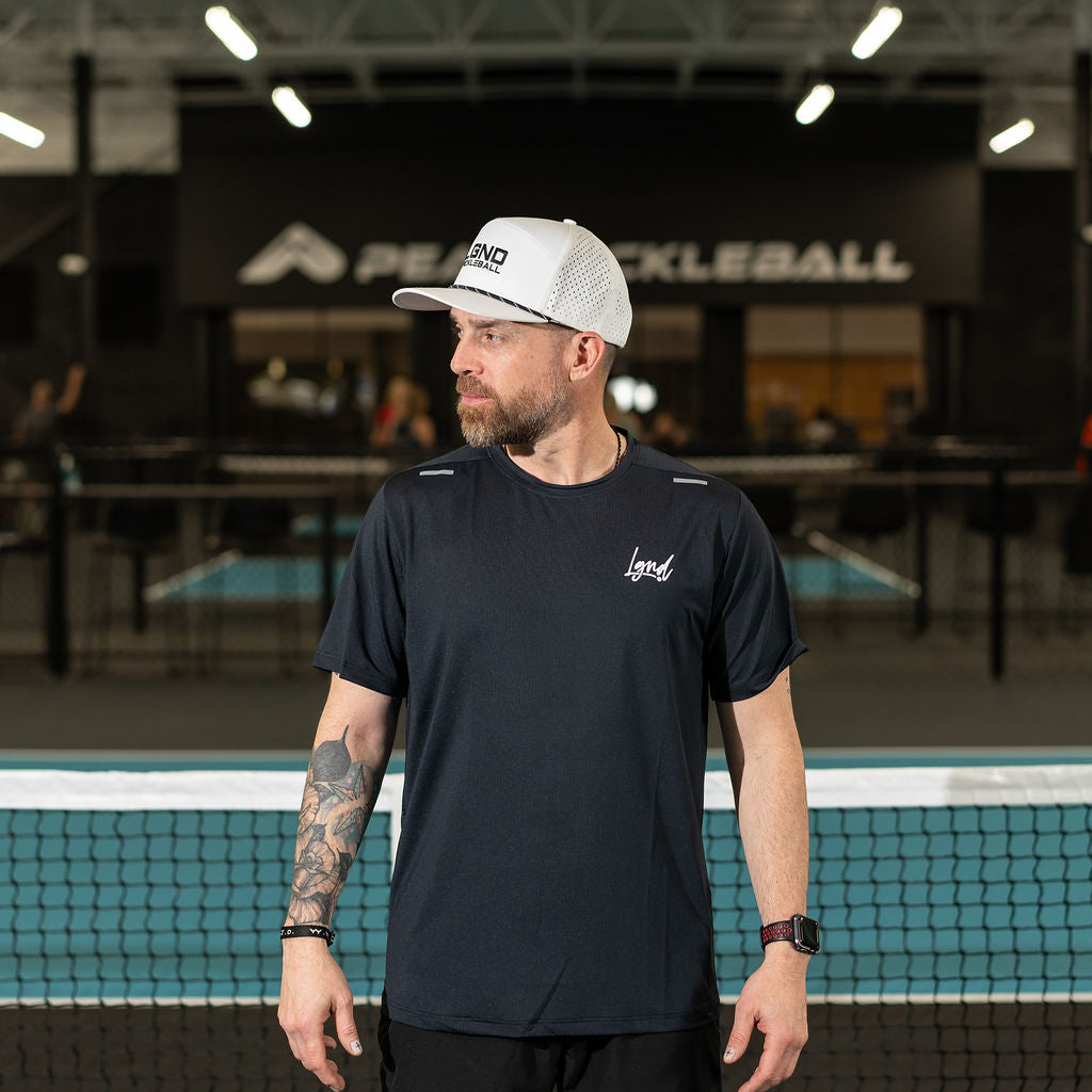 Men's Performance Pickleball Shirt - LGND Cursive Logo