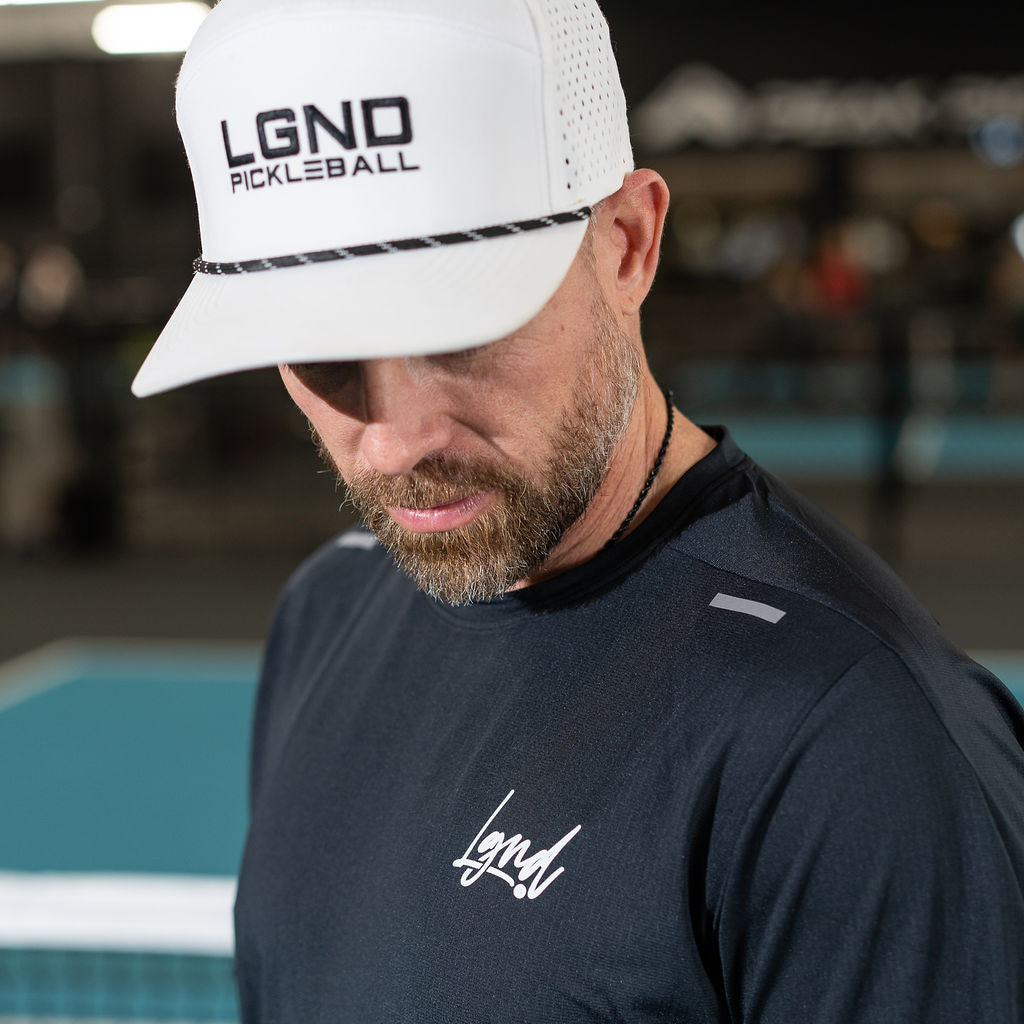 Men's Performance Pickleball Shirt - LGND Cursive Logo