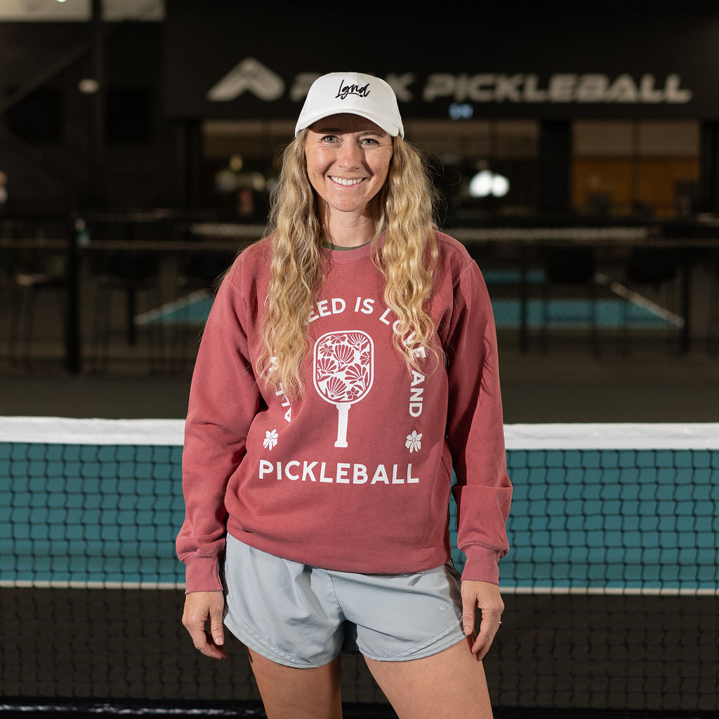 All We Need Is Love & Pickleball Sweatshirt