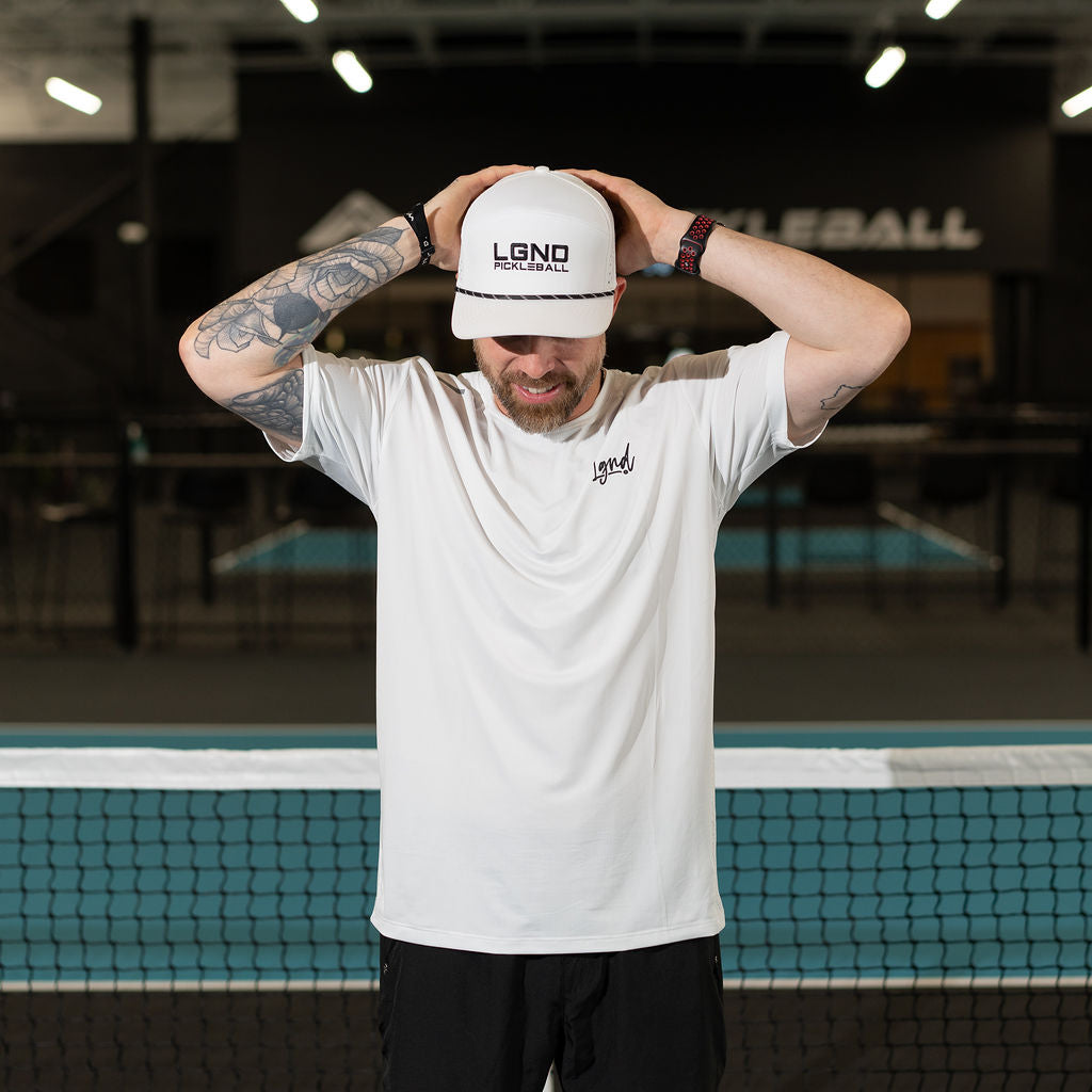 Men's Performance Pickleball Shirt - LGND Cursive Logo