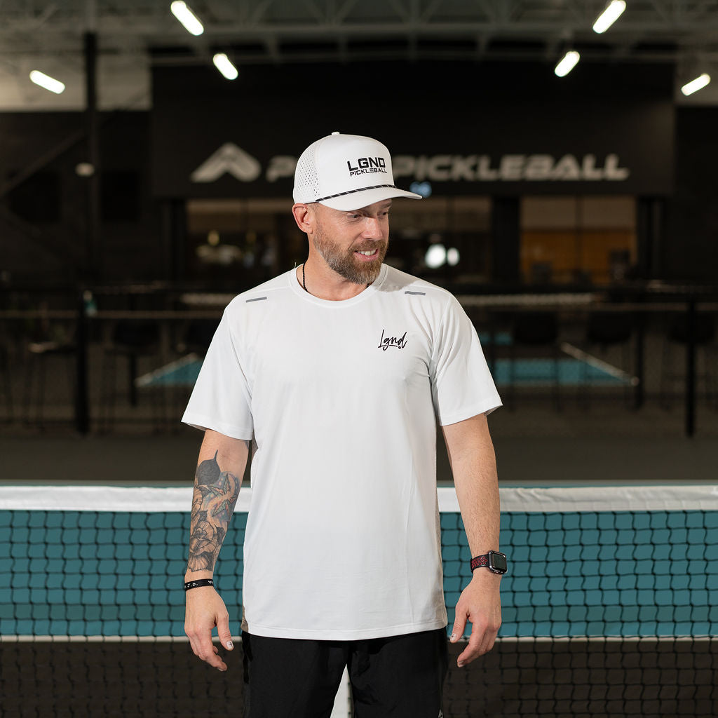 Men's Performance Pickleball Shirt - LGND Cursive Logo