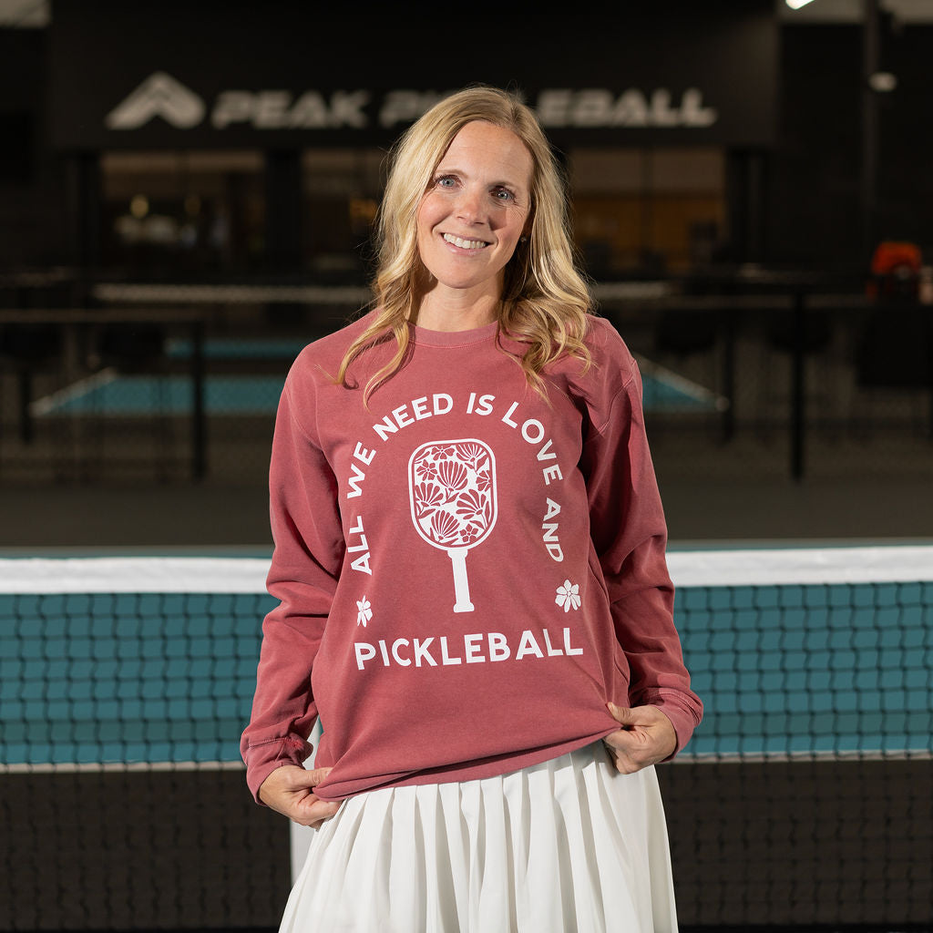 All We Need Is Love & Pickleball Sweatshirt