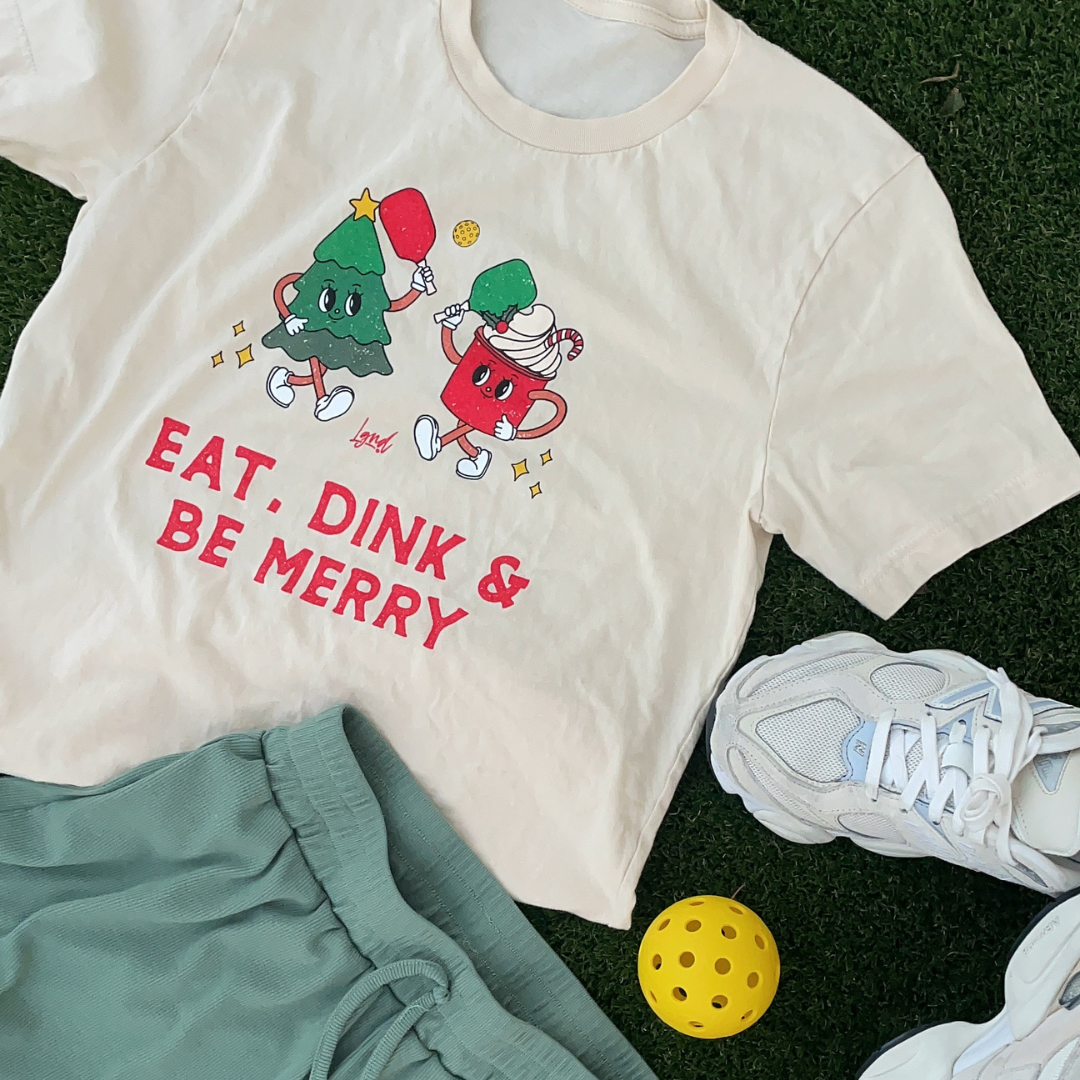 Eat, Dink & Be Merry Short Sleeve Tee