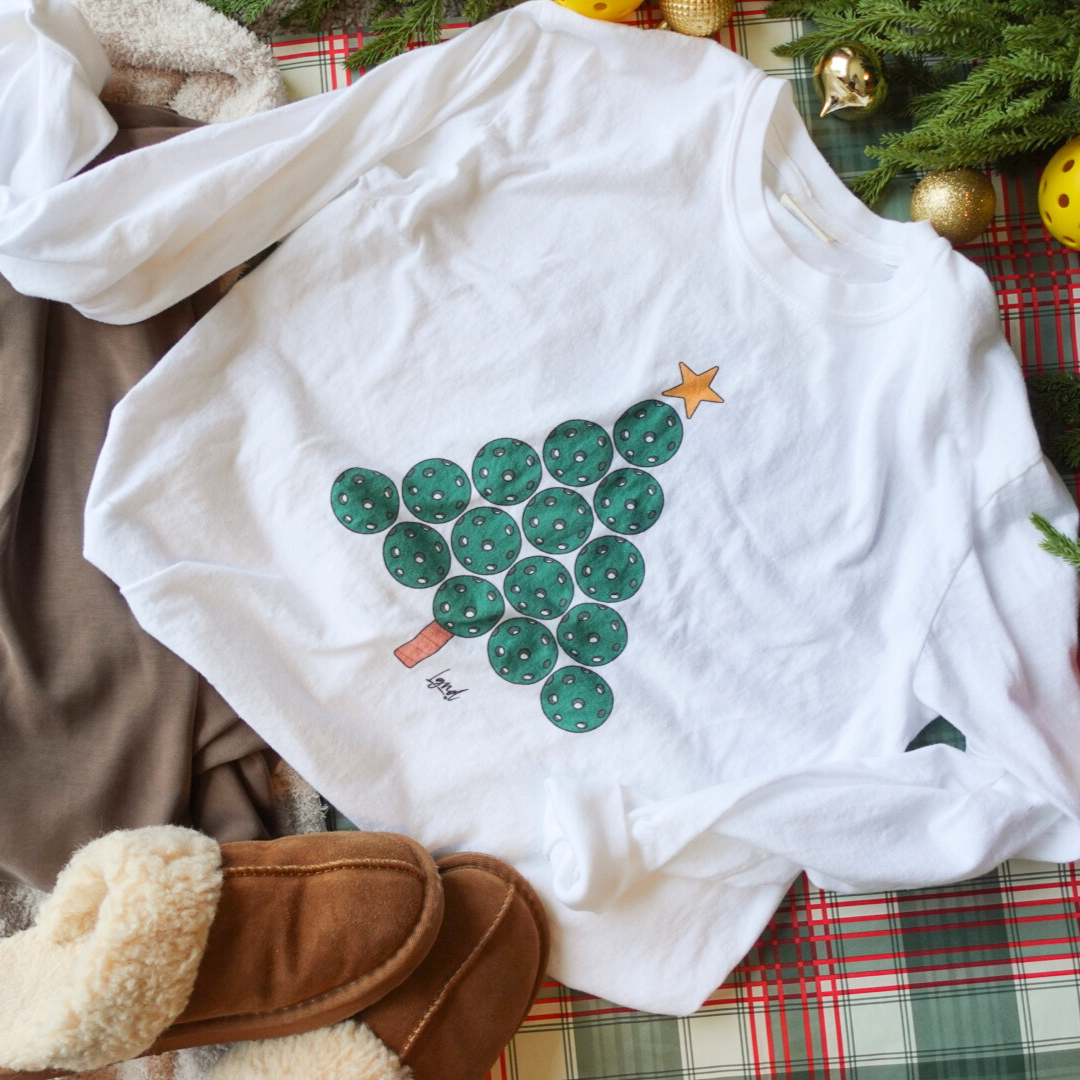 Pickleball Tree Long Sleeve T-Shirt