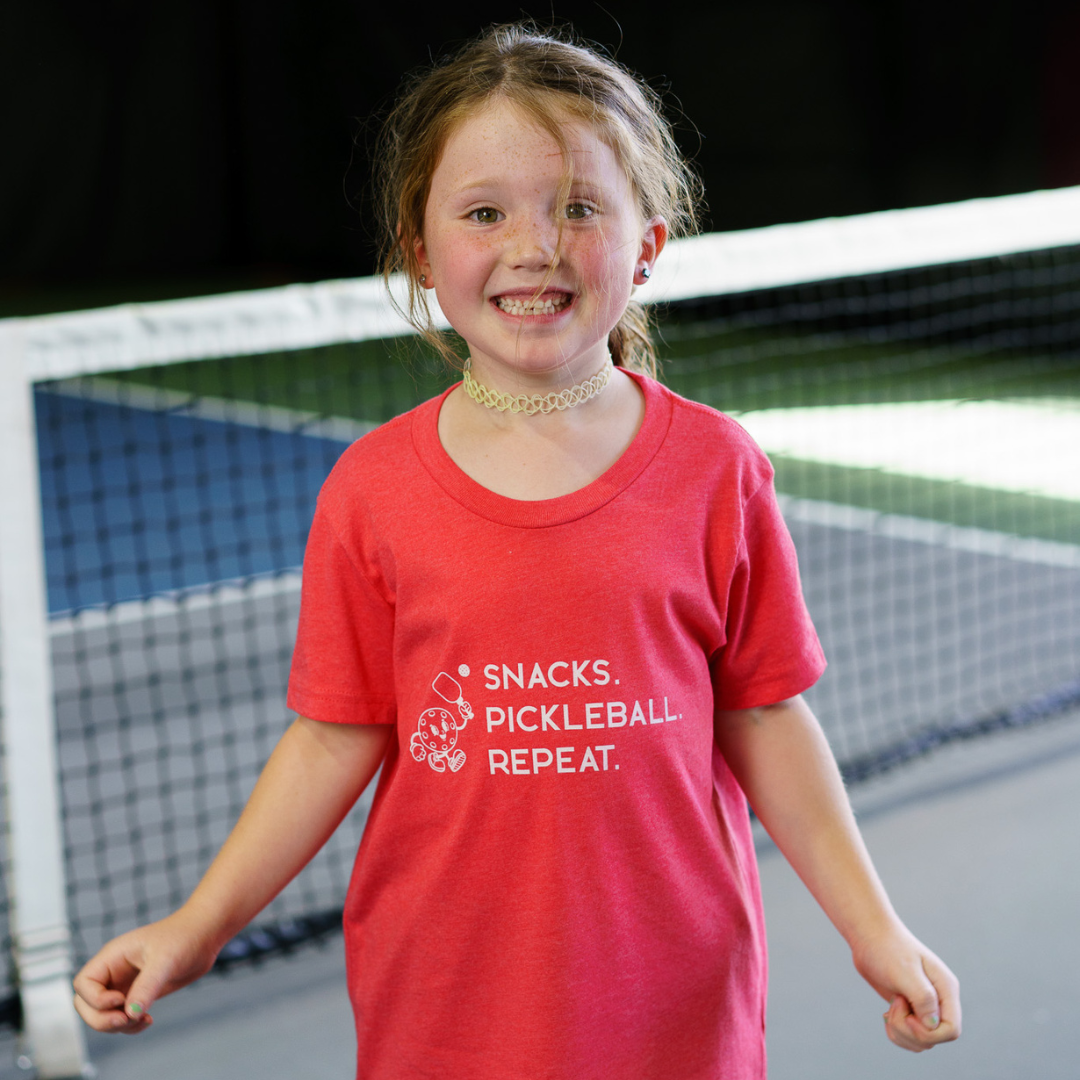 Snacks. Pickleball. Repeat. Youth Tee