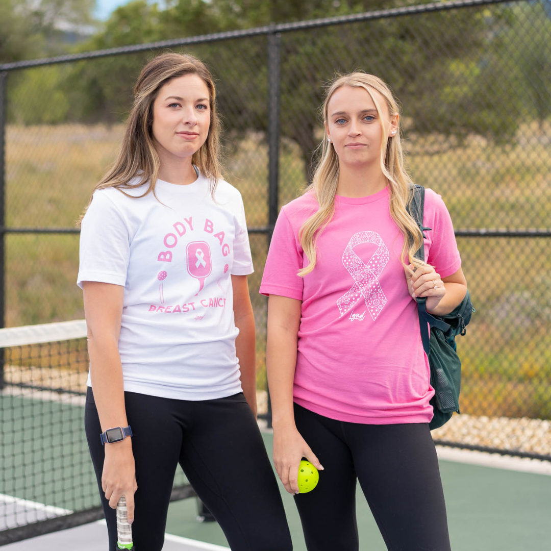 Breast Cancer Pickleball Ribbon